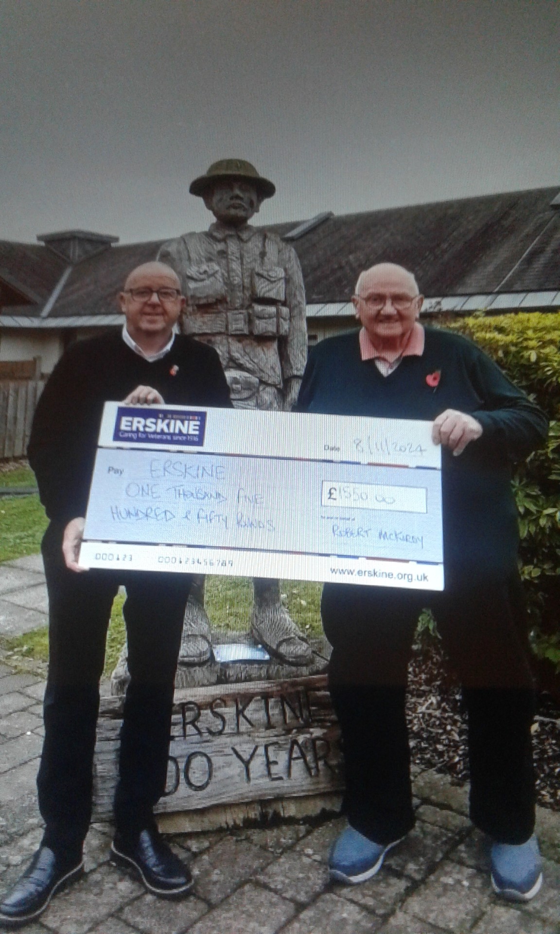 Brandane's quiz raises substantial sum for Erskine Veterans Charity