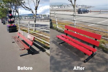 Community collaboration restores Dunoon benches