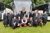 Piping hot: Bute's pipers buck national trend