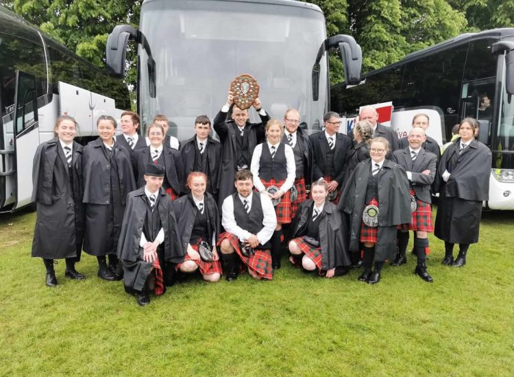 Piping hot: Bute's pipers buck national trend