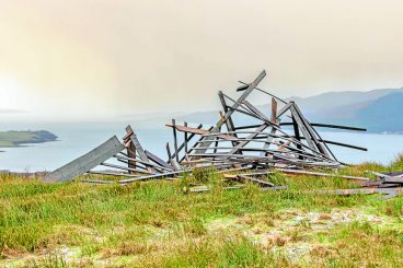 Ark destroyed in storm