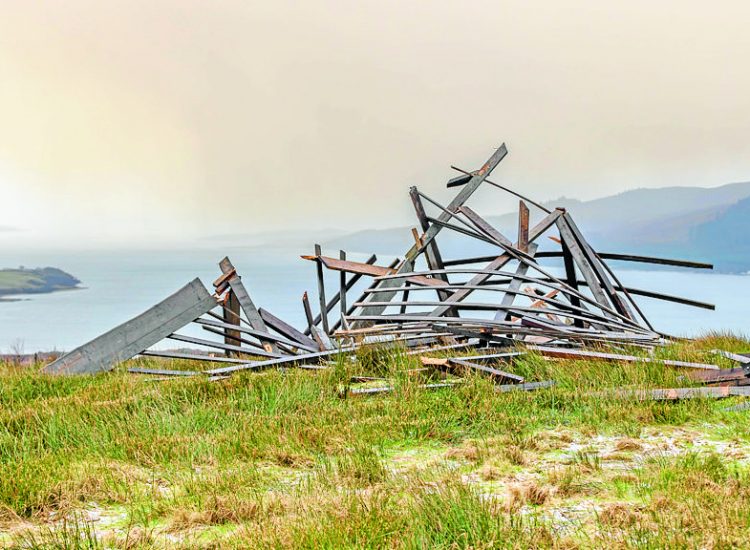 Ark destroyed in storm