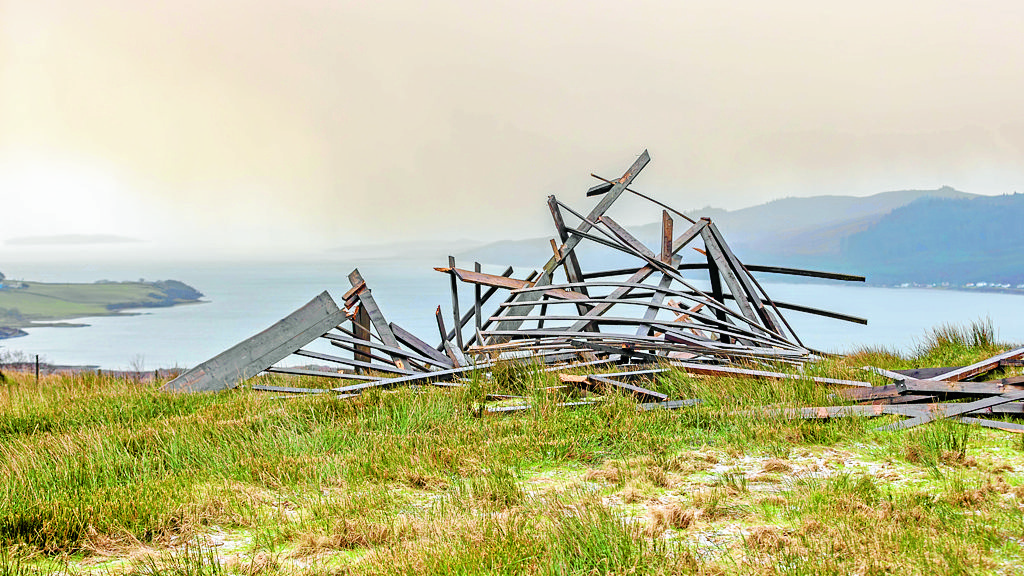 Ark destroyed in storm