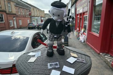Cowal’s mystery ‘crochet Banksy’ pipes up