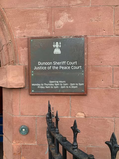 Dunoon Sheriff Court - Round Up