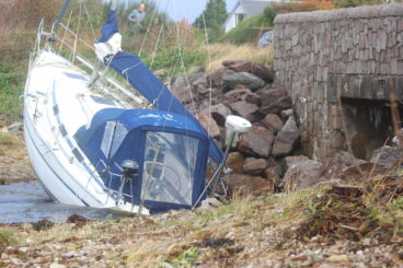 Storm Amy arrives on Argyllshire shores
