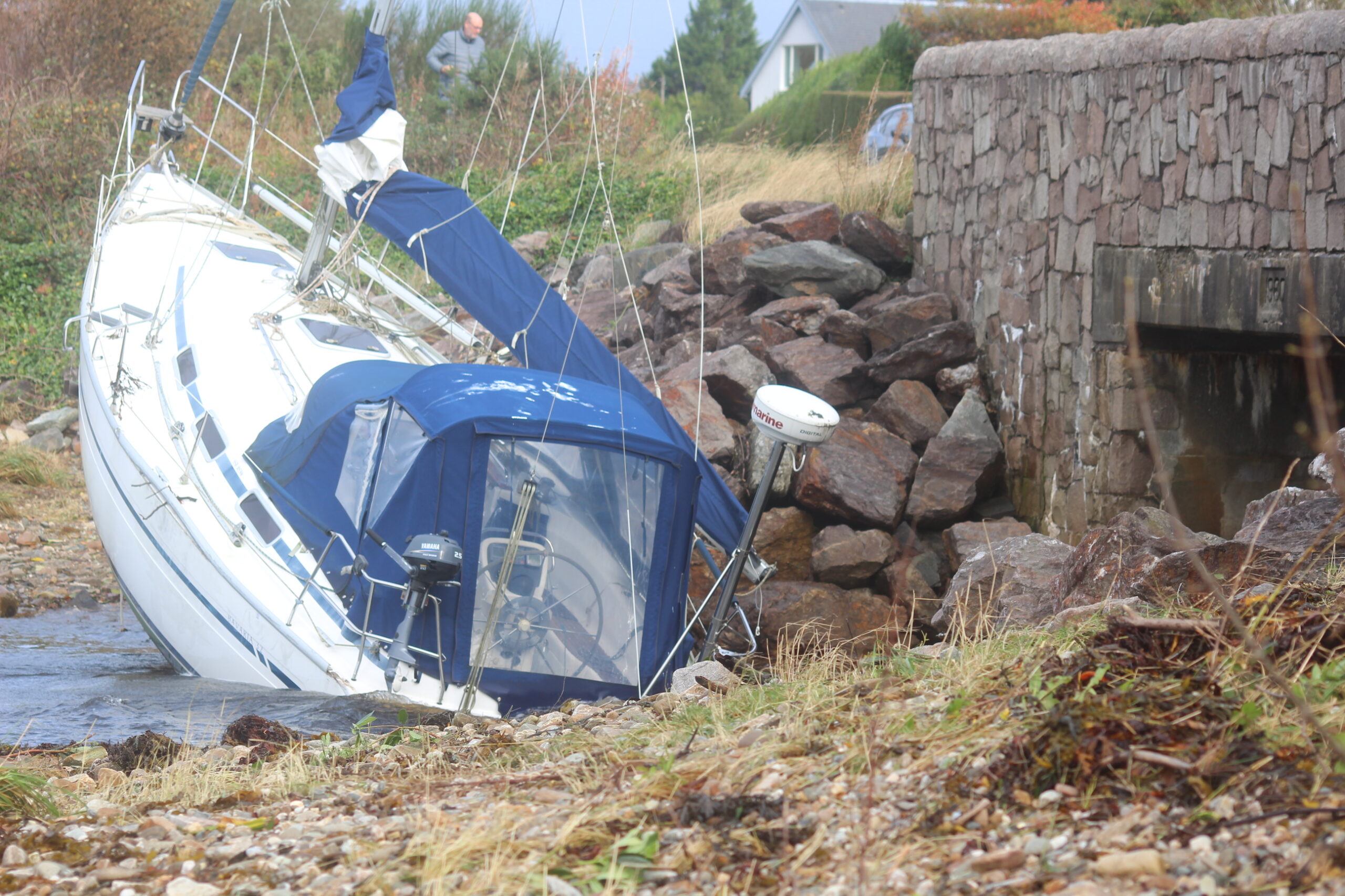 Storm Amy arrives on Argyllshire shores