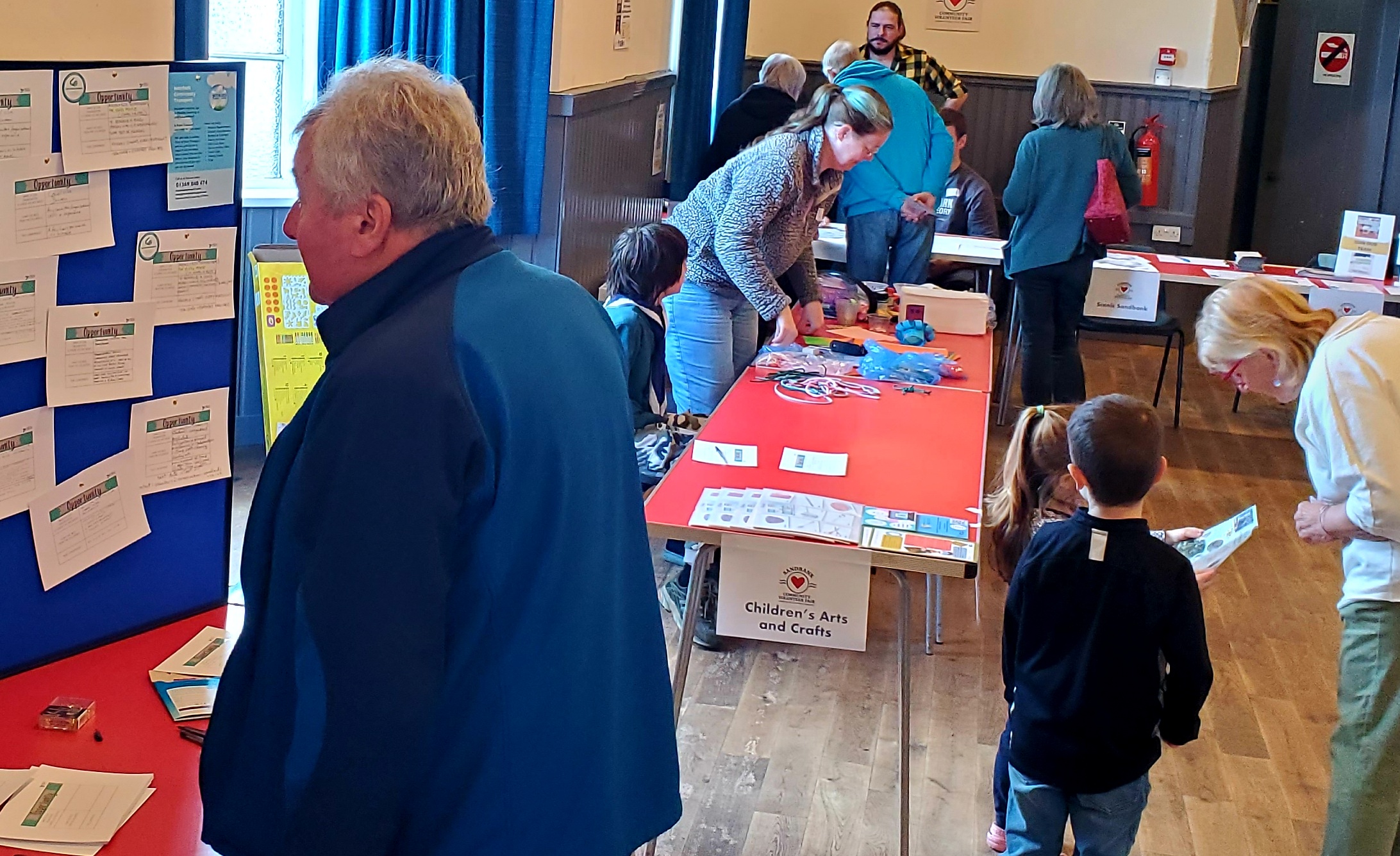 Sandbank Volunteer Fair packs Village Hall