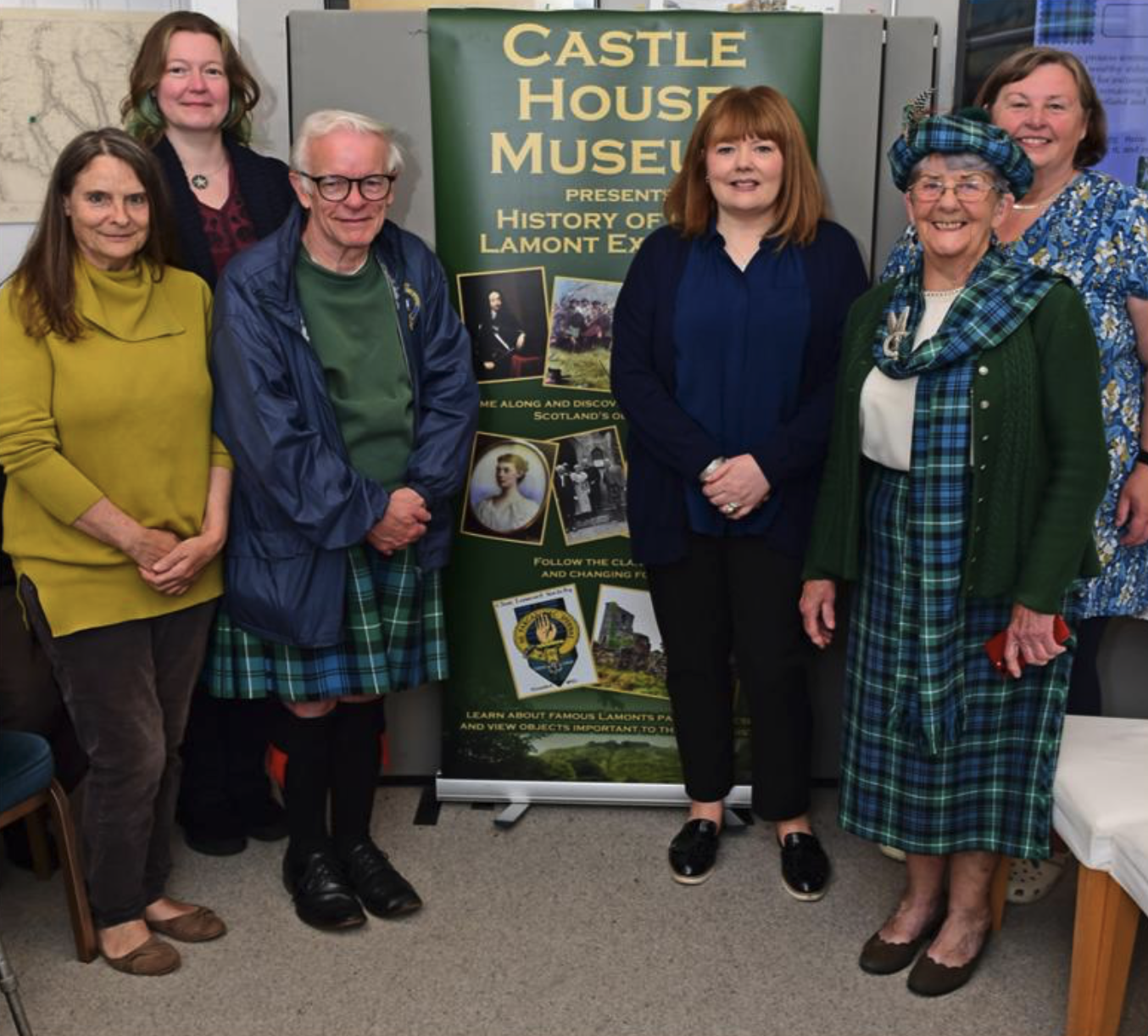 Standing room only for Clan Lamont exhibition launch in Tighnabruaich