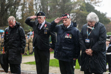 Naval base commander joins the local community to remember the fallen