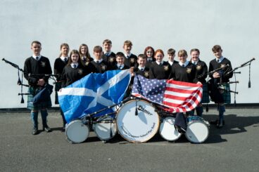 Dunoon Grammar School pipe band New York fundraiser