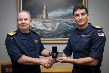 Second Sea Lord awards honours to long serving royal navy personnel