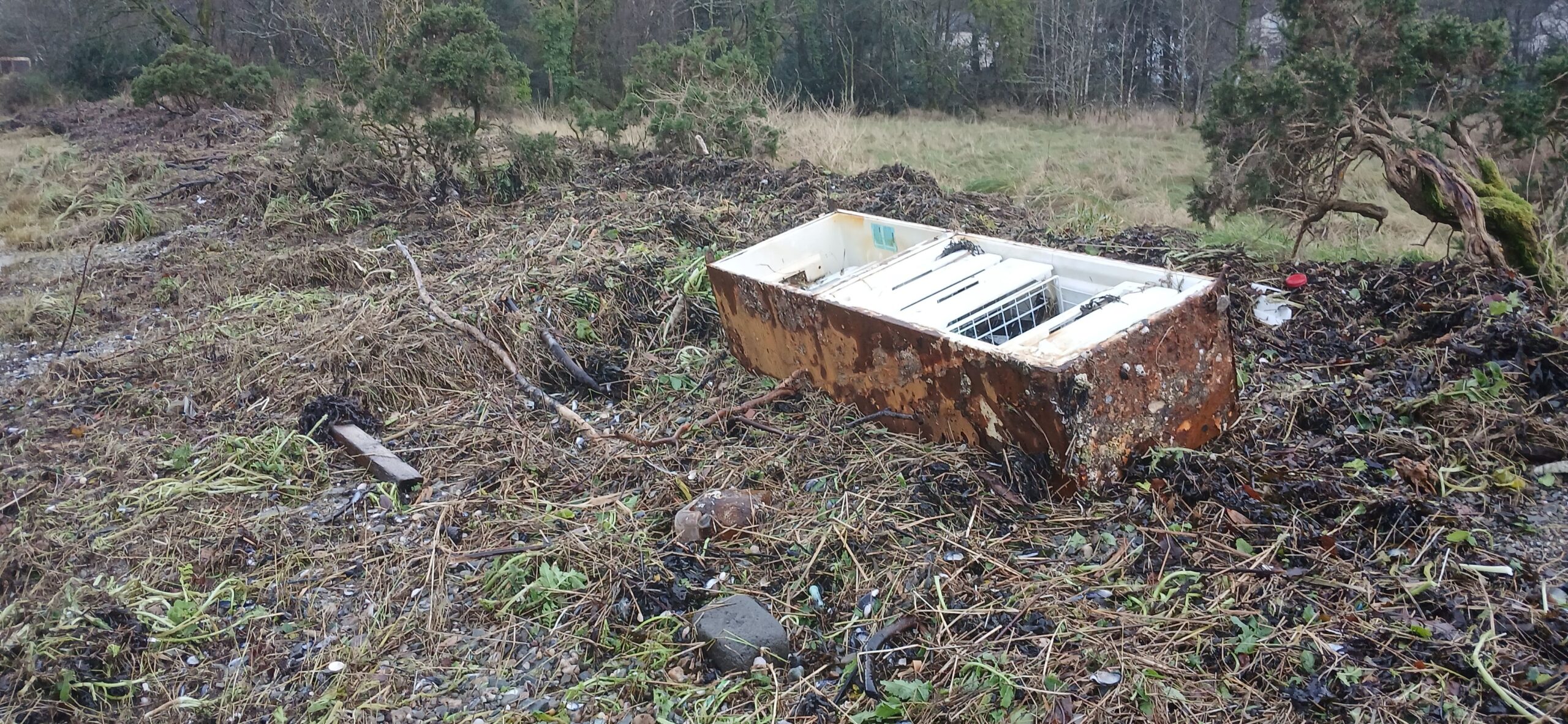 Storm Bram delivers giant fridge to Argyll nature reserve