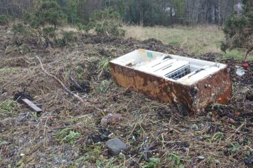 Storm Bram delivers giant fridge to Argyll nature reserve