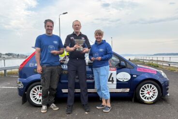 Dunoon rally couple presented with Paul Farrell Memorial Trophy