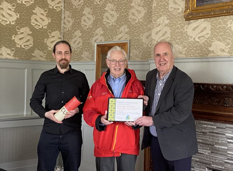 Dunoon man honoured for saving Ardroy Outdoor Education Centre