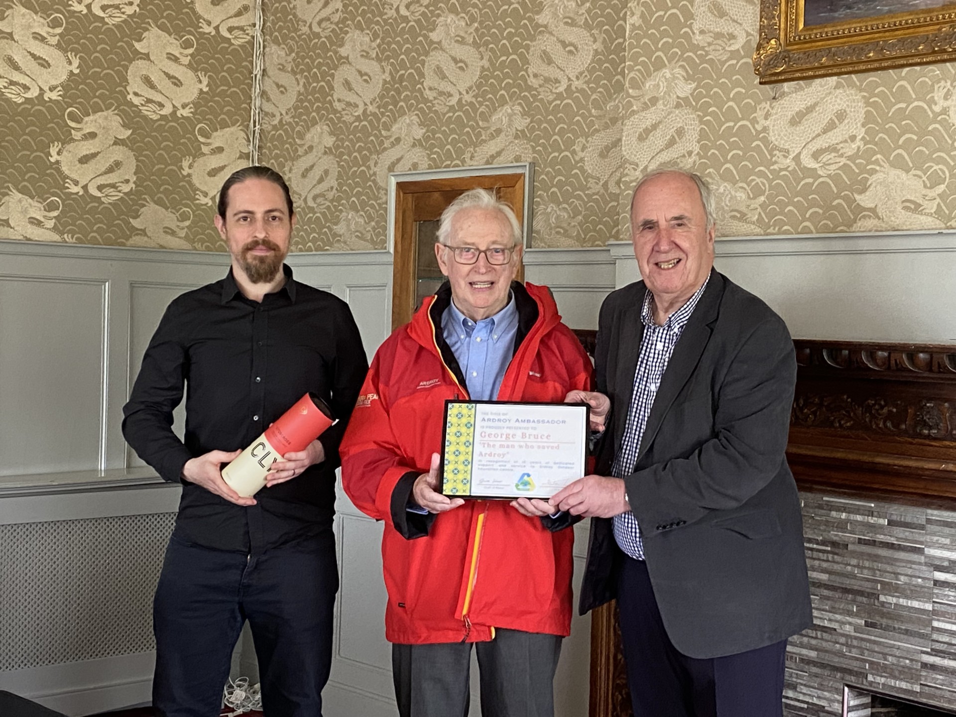 Dunoon man honoured for saving Ardroy Outdoor Education Centre