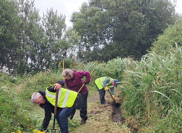 Volunteers spruce up start of West Island Way