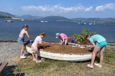 New sand play area proves a hit at Port Bannatyne beach