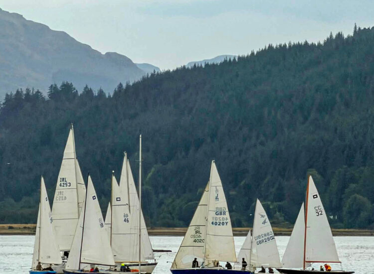 Holy Loch Sailing Club competitors battle light winds