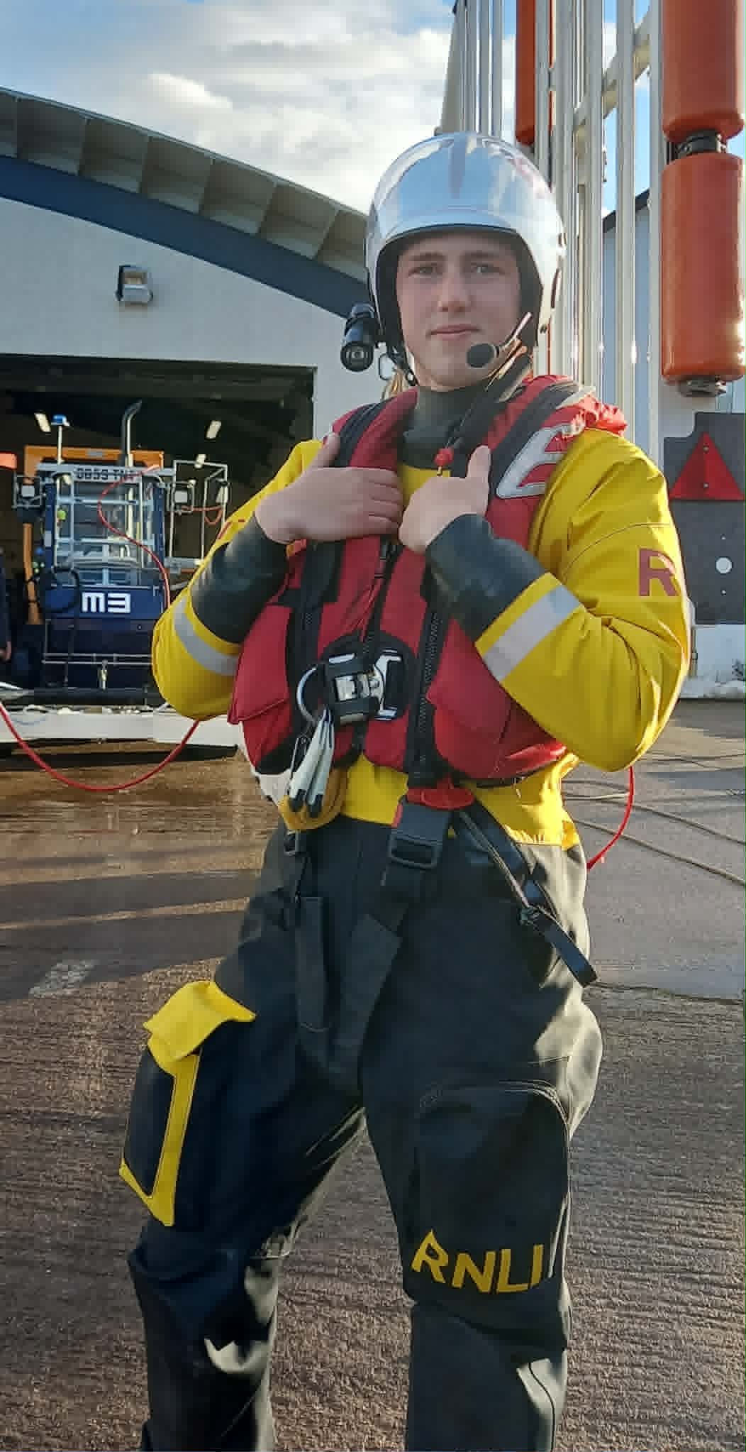New RNLI volunteer put through his paces