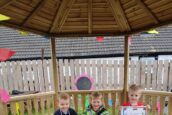 Caber champions at Patchwork Nursery