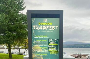 Digital noticeboard installed at Queen's Hall