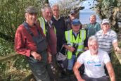 Volunteers repair Ettrick Bay bird hide walkway