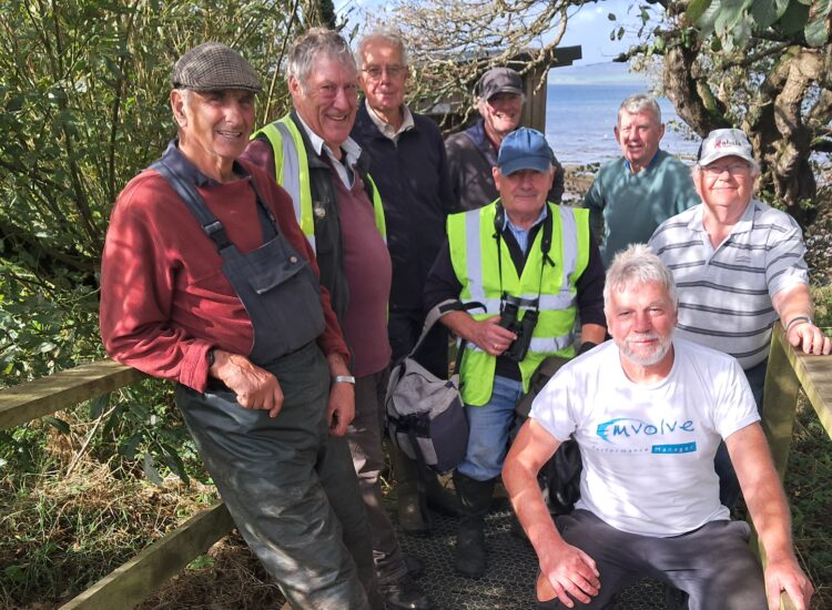 Volunteers repair Ettrick Bay bird hide walkway